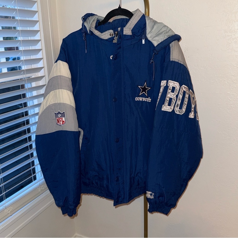 Rare Vintage 90s Starter Dallas Cowboys NFL Puffer Jacket